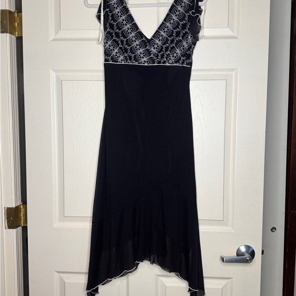 Vintage Y2K I.N. San Francisco black cocktail dress